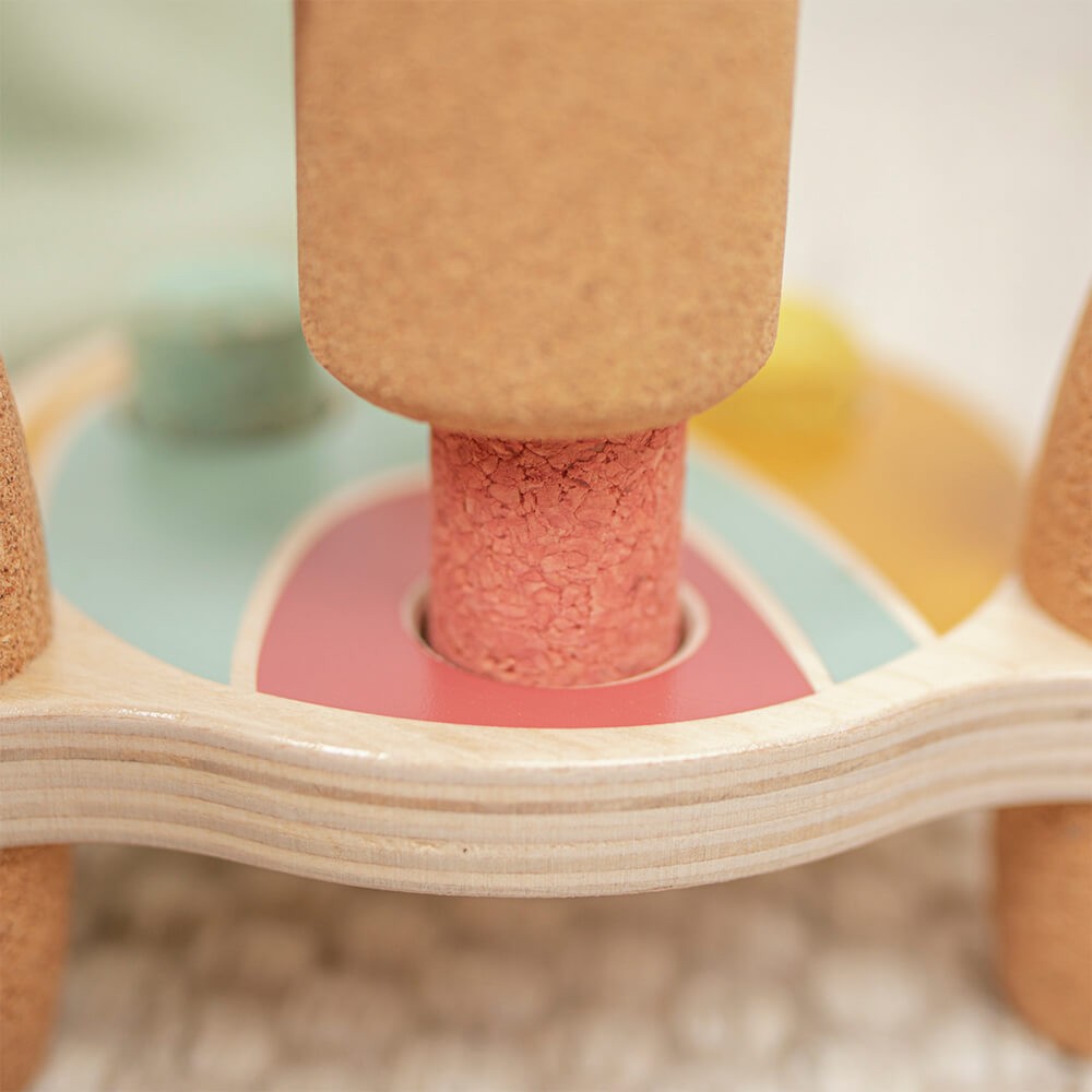 Cork tapping toy - Rainbow