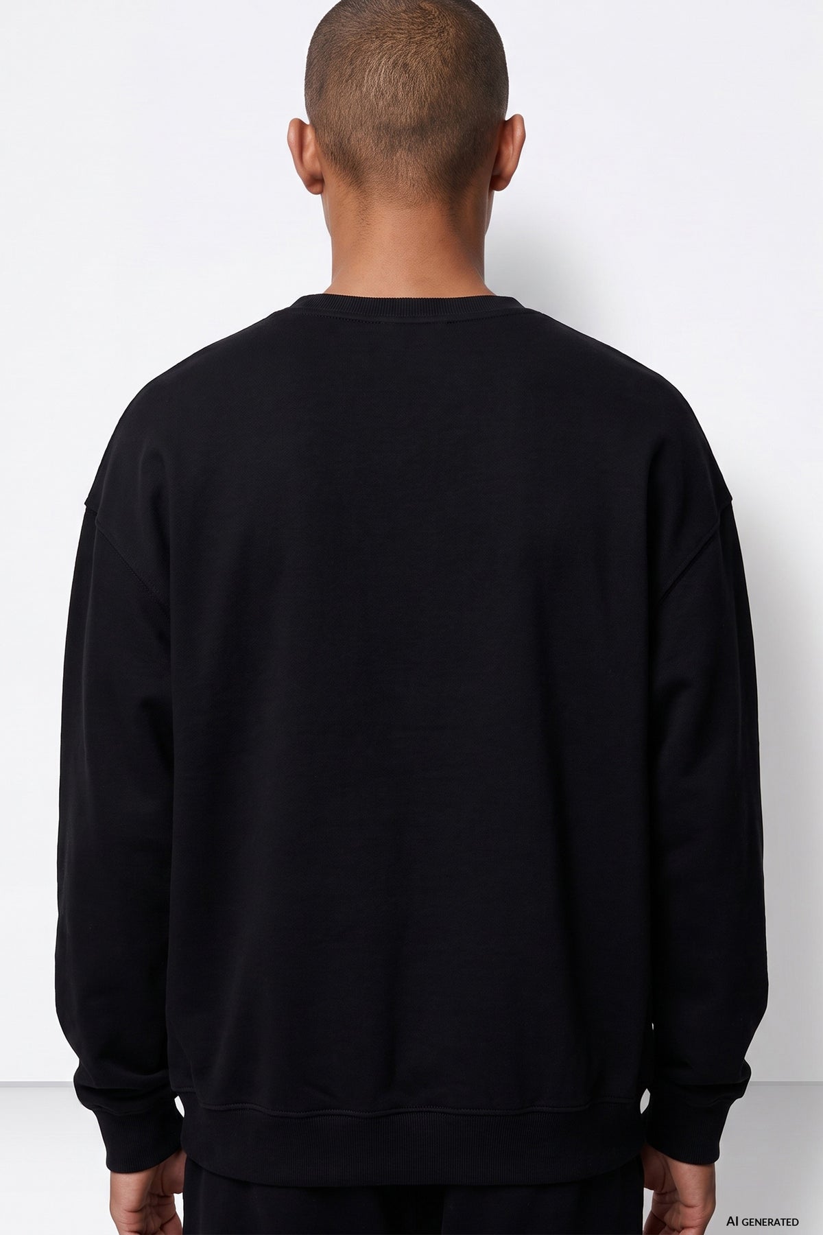 Black Oversize Sweatshirt Tiffosi