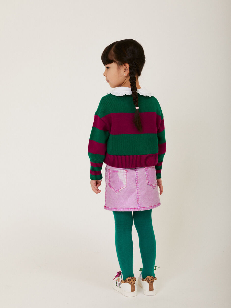 Pull knitwear maxi righe