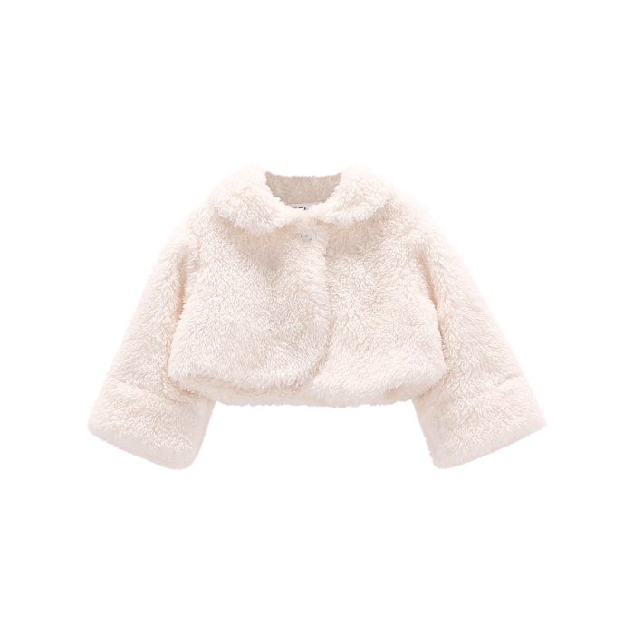 Bolero Elegante In Morbida Pelliccetta Latte Melby