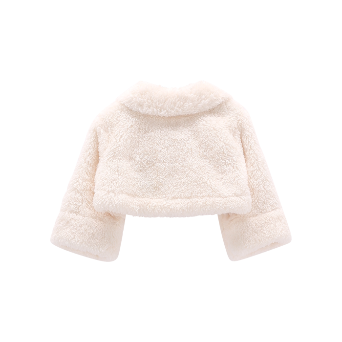 Bolero Elegante In Morbida Pelliccetta Latte Melby