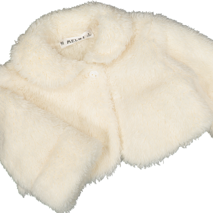 Bolero Elegante In Morbida Pelliccetta Latte Melby