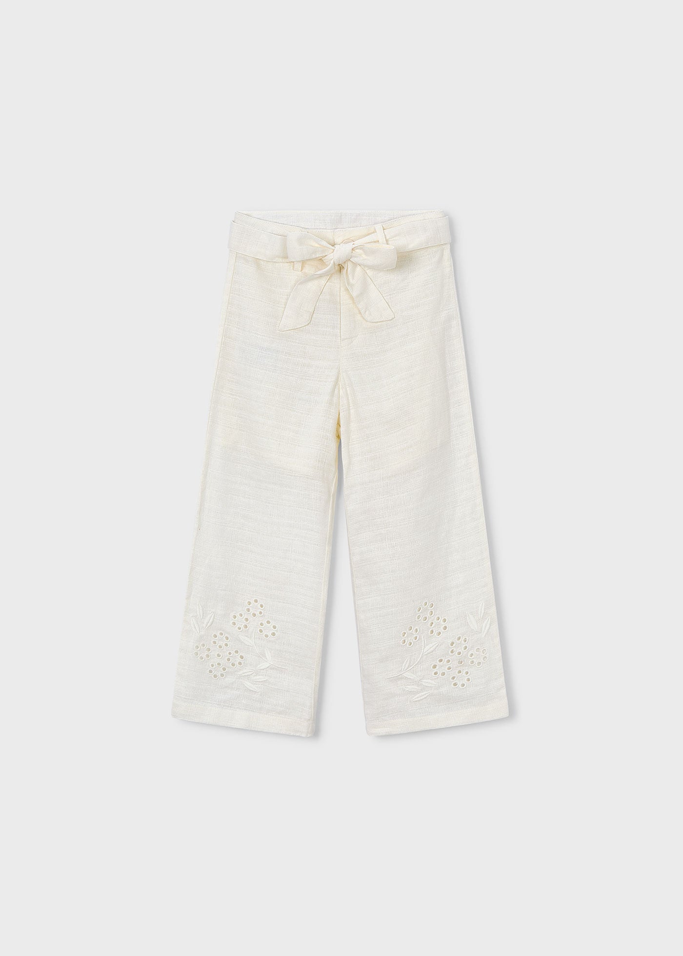 PANTALONE LUNGO LINO RICAMO