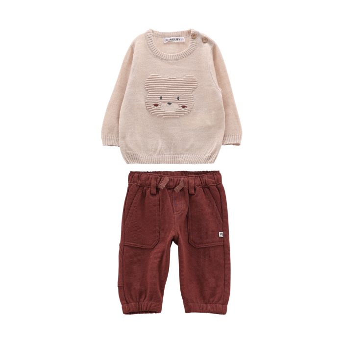 Completo Tricot e Felpa con Orsetto Melby