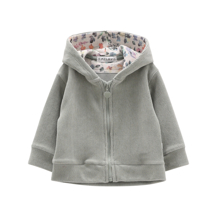 Completo 3 Pezzi Ciniglia A Coste Salvia-milk Melby