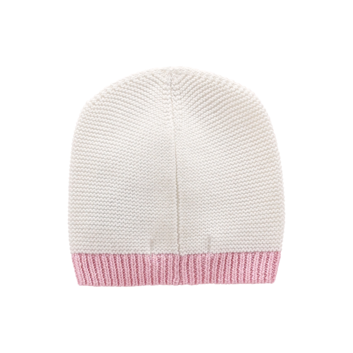 Berrettino Tricot Con Bordo A Costine Milk-rosa Melby