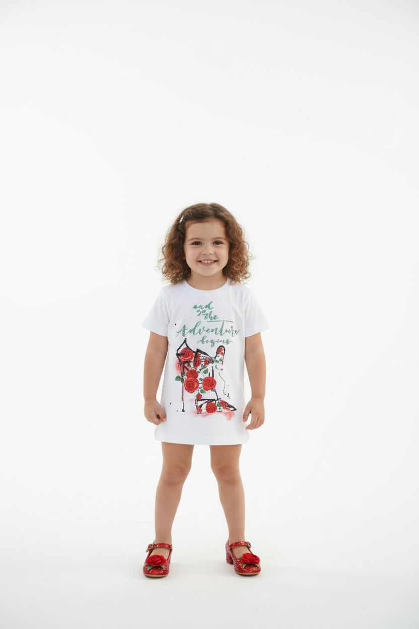 T-SHIRT COTONE CON STRASS