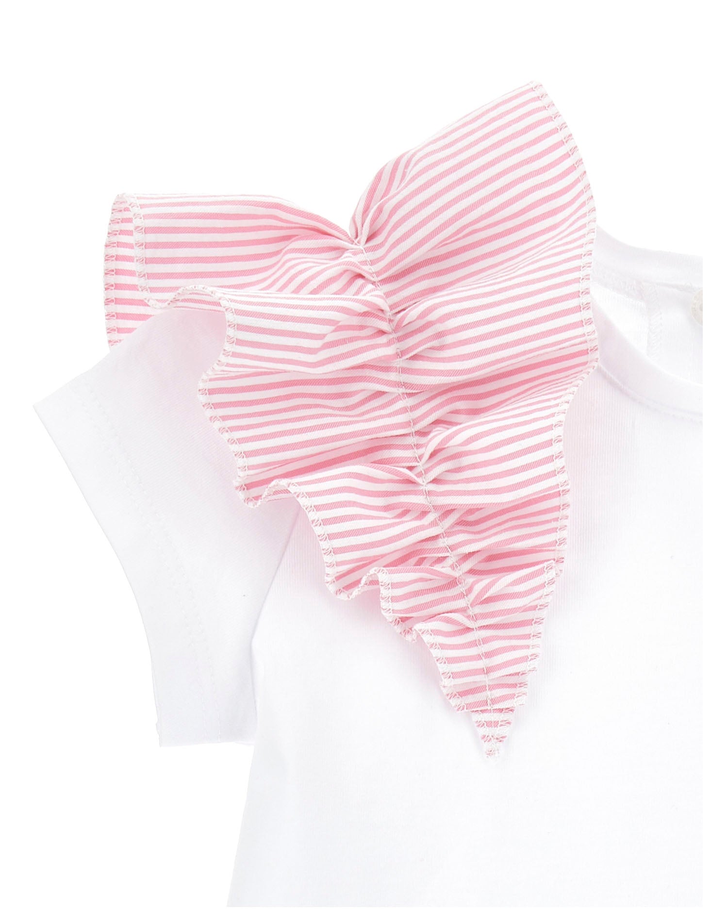 T-SHIRT CON MAXI ROUCHE