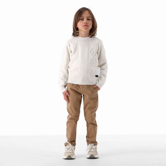 Maglione Tricot Trecce e Rombi Melby