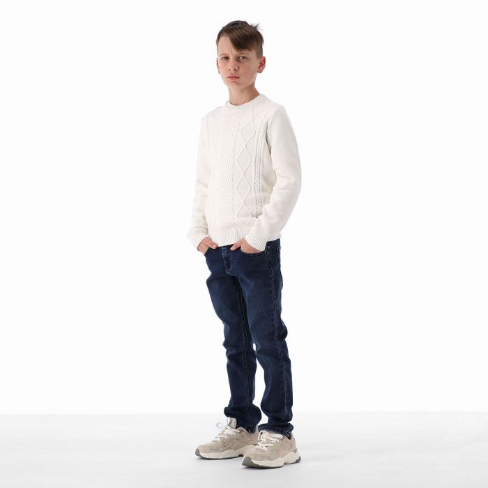 Maglione Tricot Trecce e Rombi Melby
