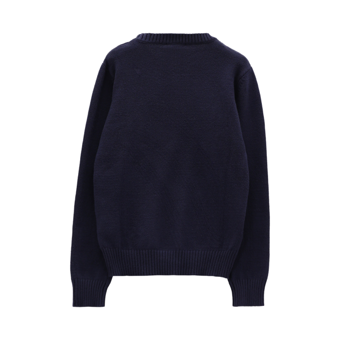 Maglione Tricot Trecce E Rombi Blu Navy Melby