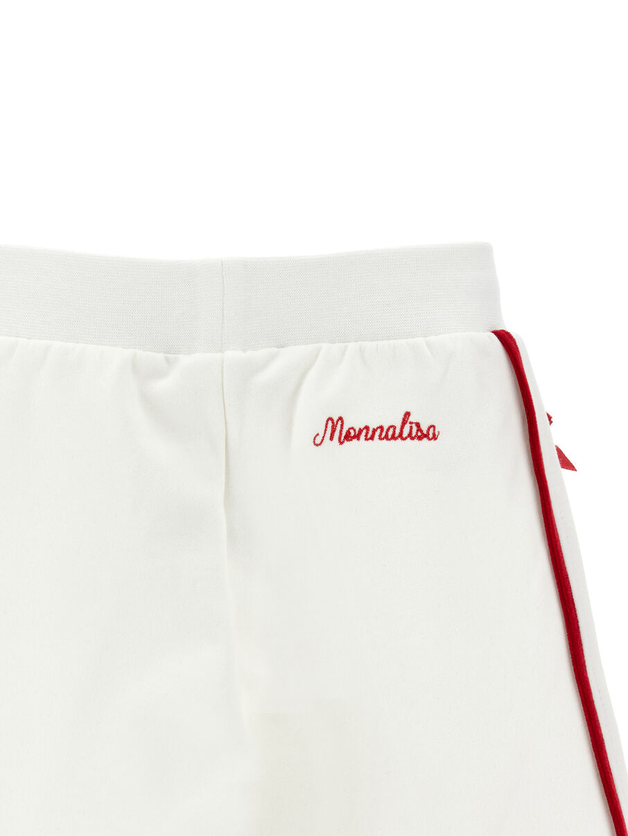 Jogger Monnalisa fiocchi laterali