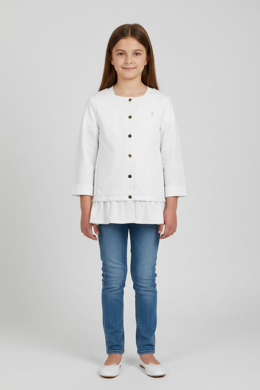 GIACCA IN TWILL HERNO BIANCA