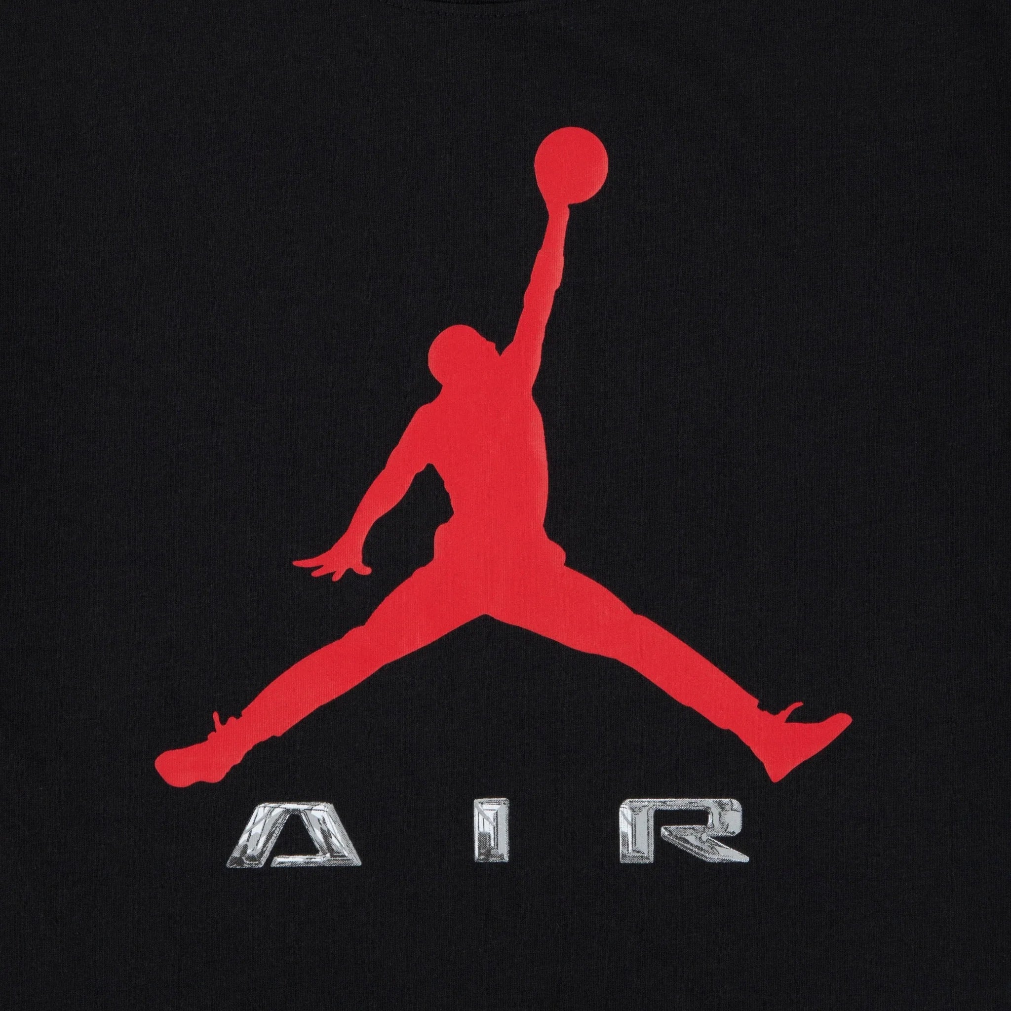 T-shirt Jordan nera per bambino con logo