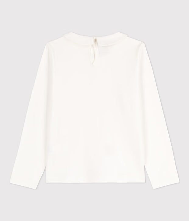 T-shirt maniche lunghe in cotone bambina