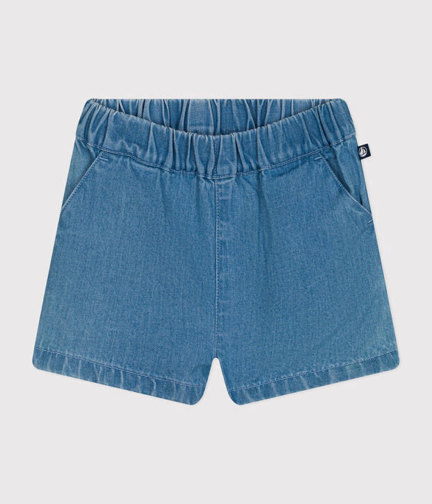 Shorts in denim leggero per bebè