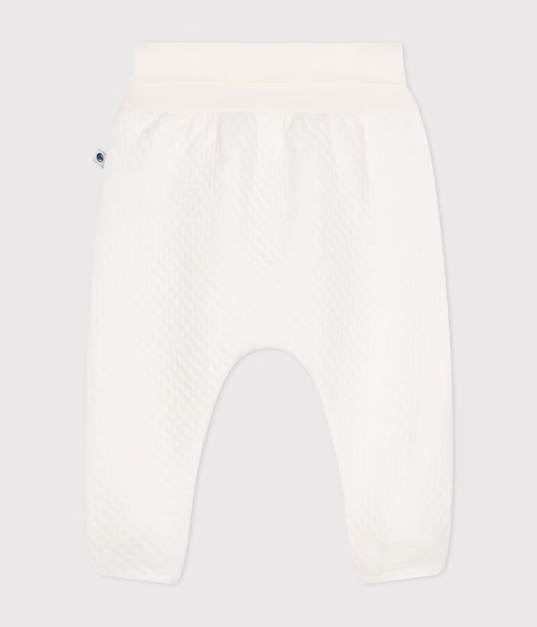 Quilted tubique footed trousers for baby