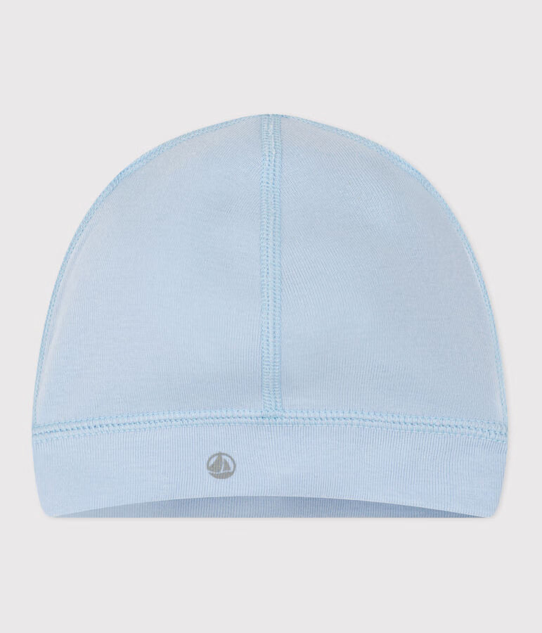 Cuffietta in cotone tinta unita neonato