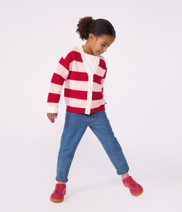 Pantaloni dritti in denim Petit Bateau