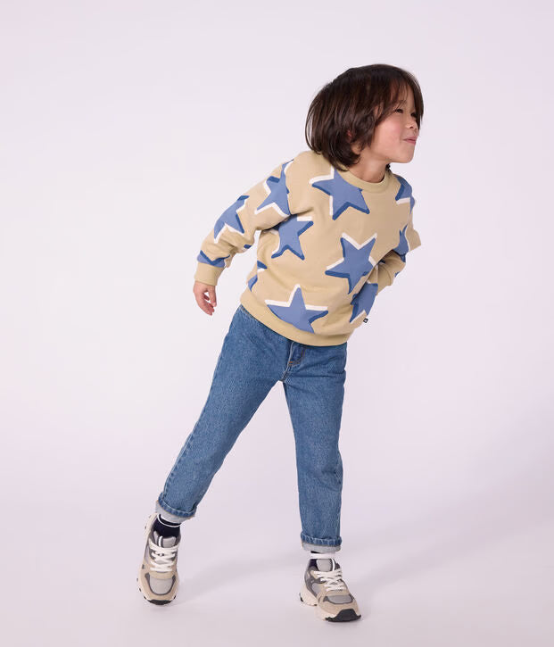 Pantaloni a cinque tasche in denim Petit Bateau
