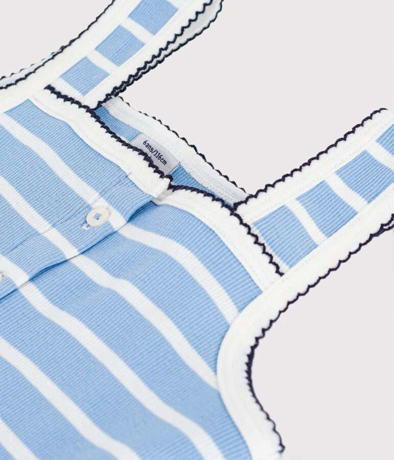 Striped cotton tank top