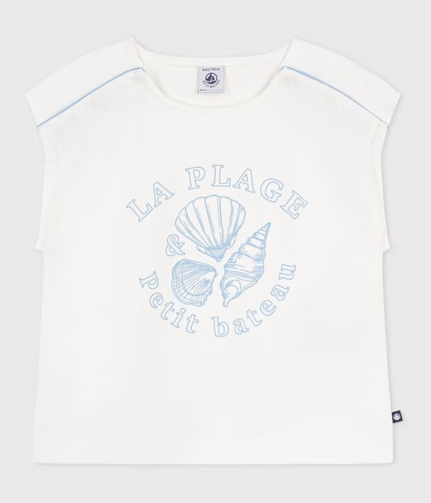 T-shirt a maniche corte in cotone bambina