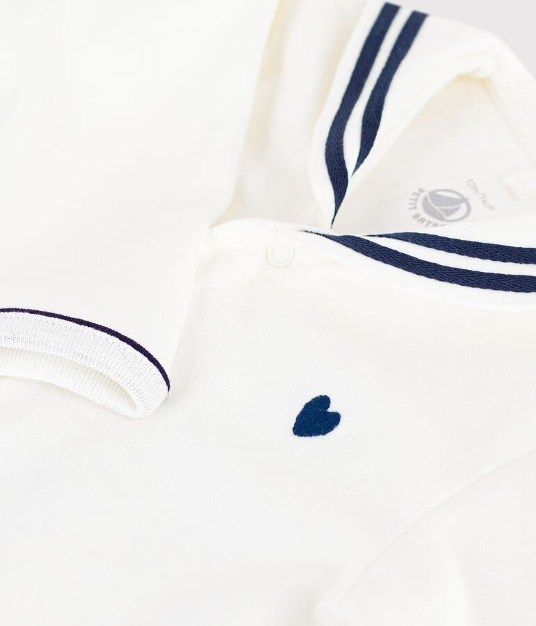Newborn cotton footless pajama with sailor collarA0F7901 1 39,00€