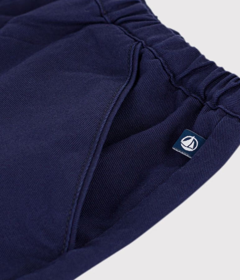 Shorts in cotone tinta unita bambina