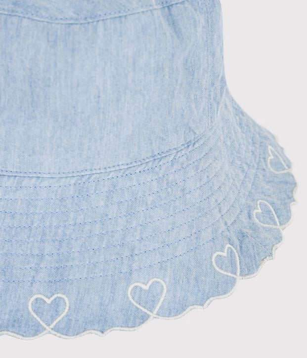 Cappellino in chambray bambina