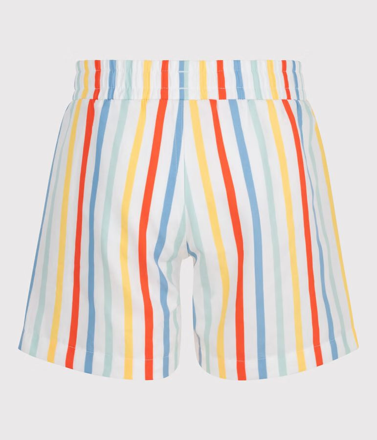 Shorts da mare a righe bambino