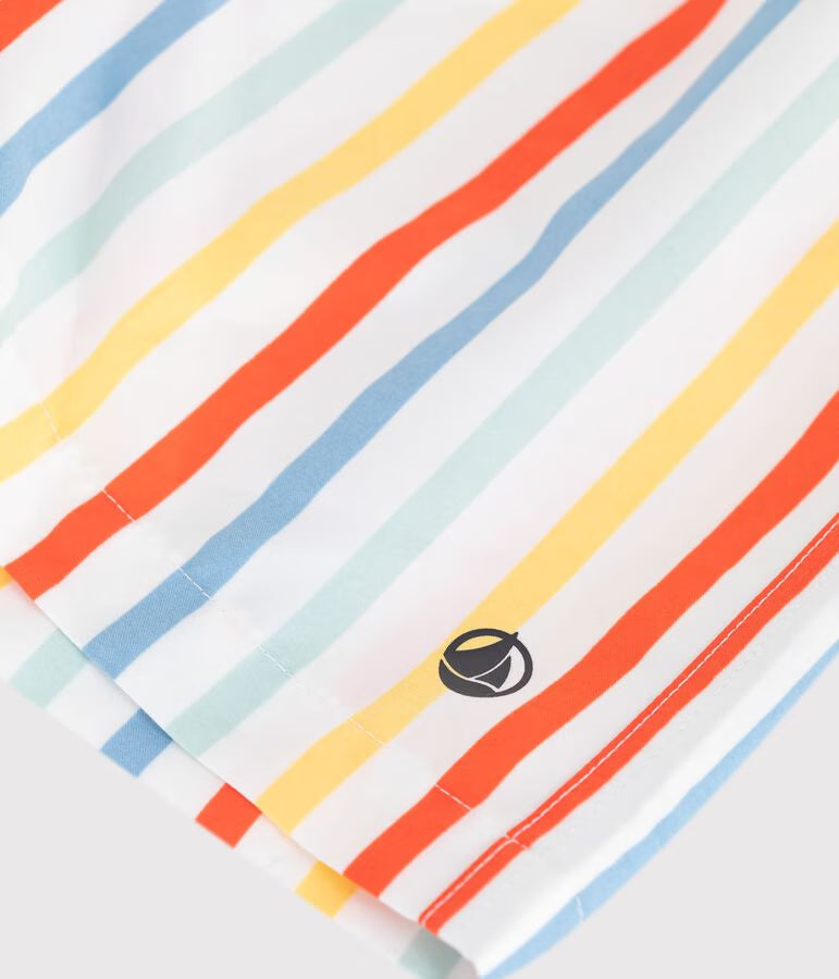 Shorts da mare a righe bambino