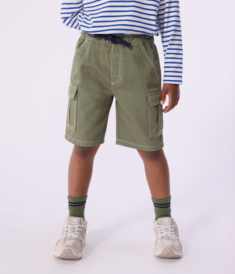 Bermuda cargo in cotone bambino