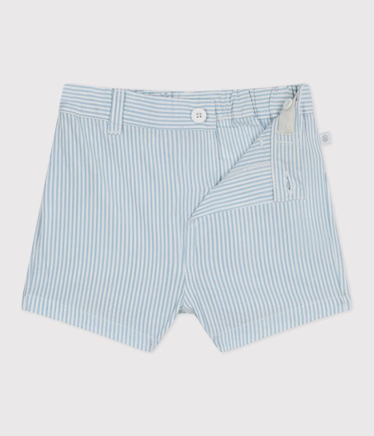 Shorts in cotone a righe neonato.