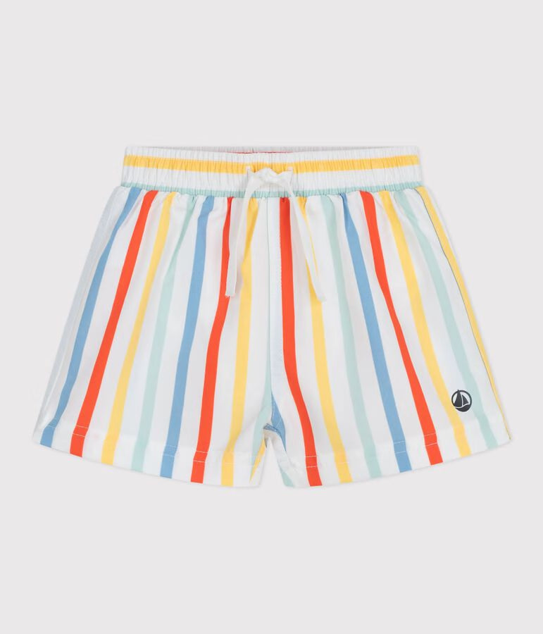 Shorts da bagno a righe neonato