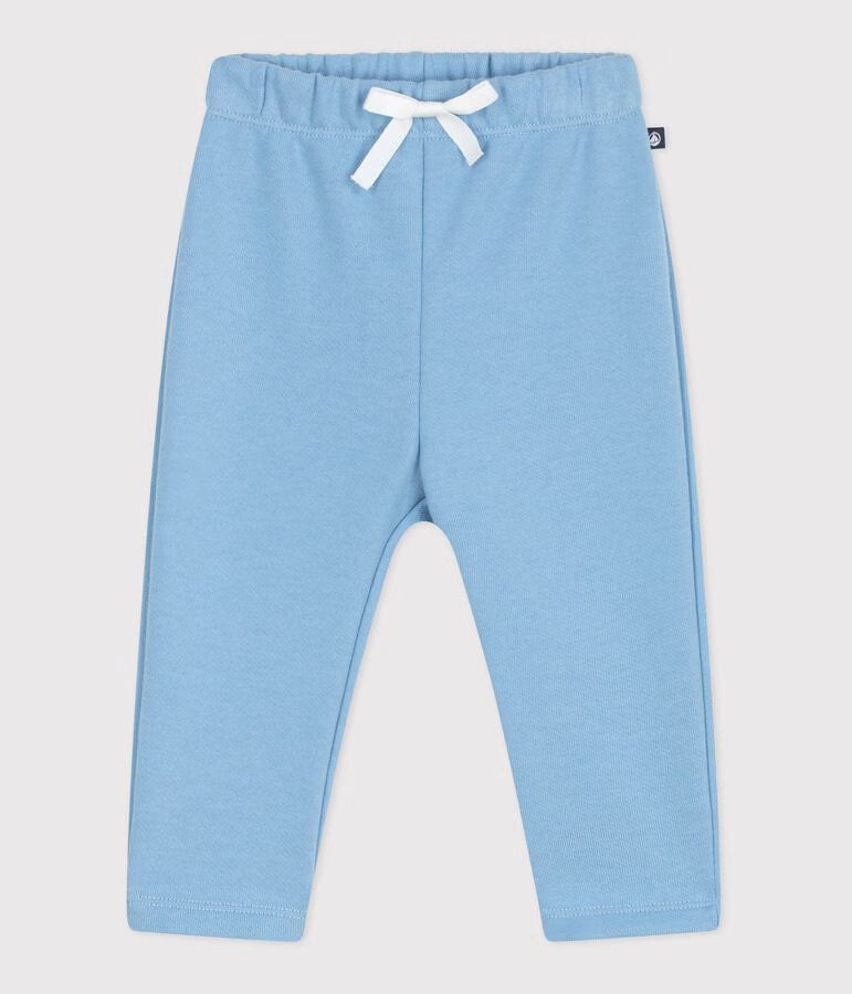Joggers in cotone tinta unita neonato
