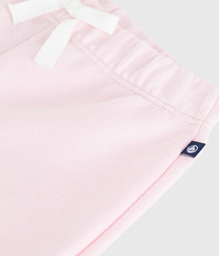 Joggers in cotone tinta unita neonato