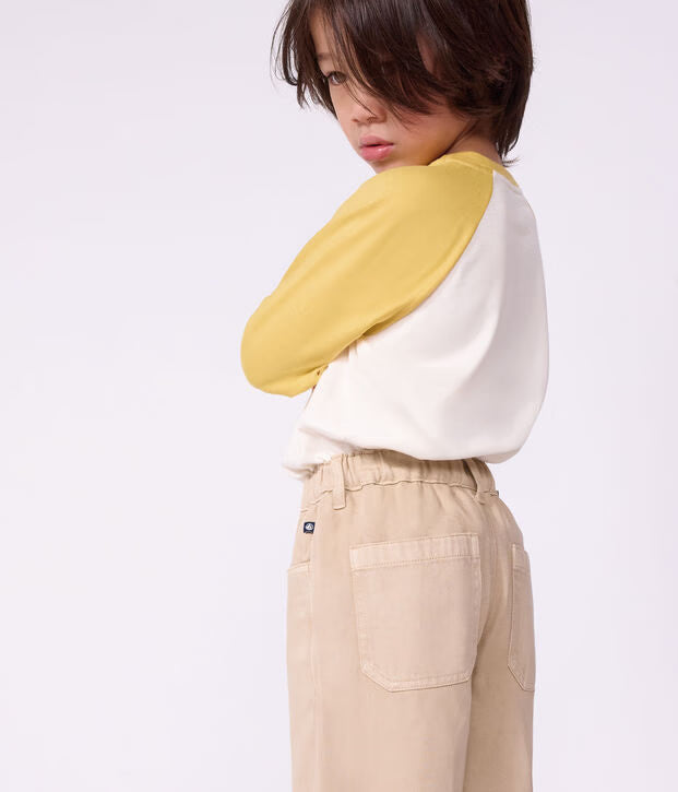 Pantaloni a 5 tasche in denim Petit Bateau