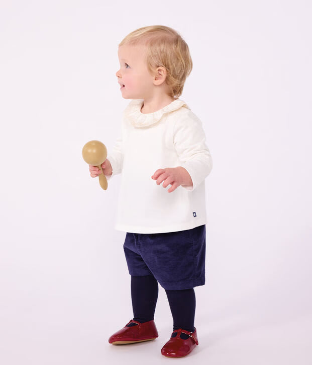 T-shirt a maniche lunghe in cotone Petit Bateau