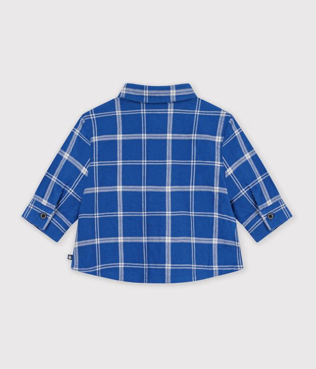Camicia in flanella a quadri Petit Bateau