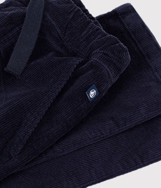 Pantaloni dritti in velluto bambino Petit Bateau