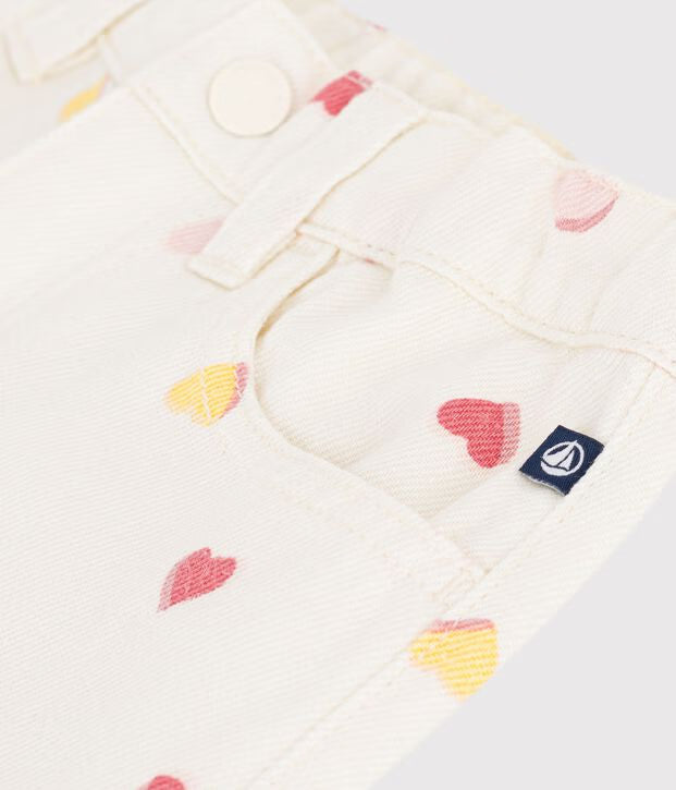 Pantaloni a gamba ampia in cotone Petit Bateau