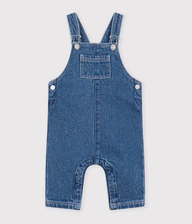 Salopette lunga in denim Petit Bateau