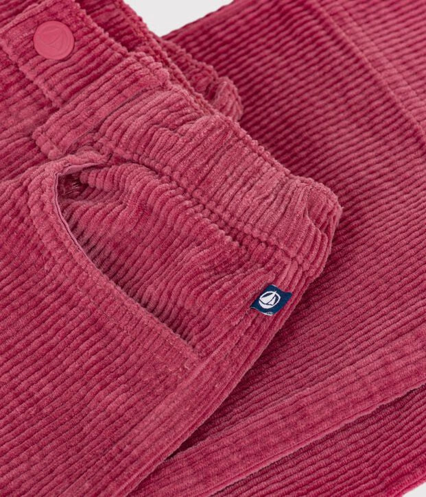 Pantaloni a gamba ampia in velluto Petit Bateau