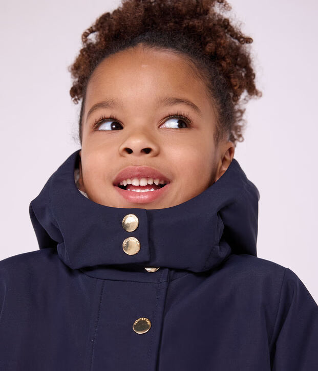 Parka bambino lunghezza media tinta unita Petit Bateau