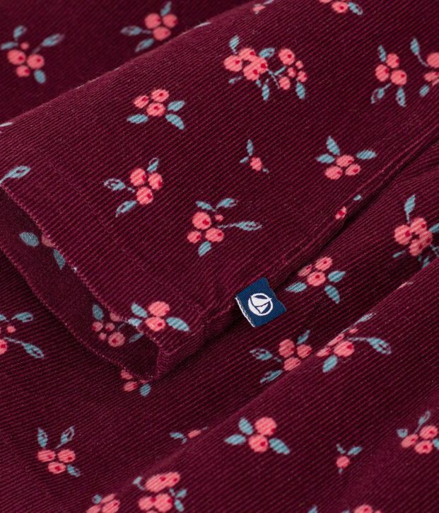 Blusa a maniche lunghe in cotone con stampa Petit Bateau