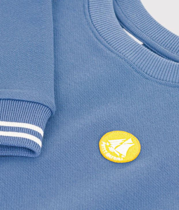 Felpa in cotone tinta unita Petit Bateau