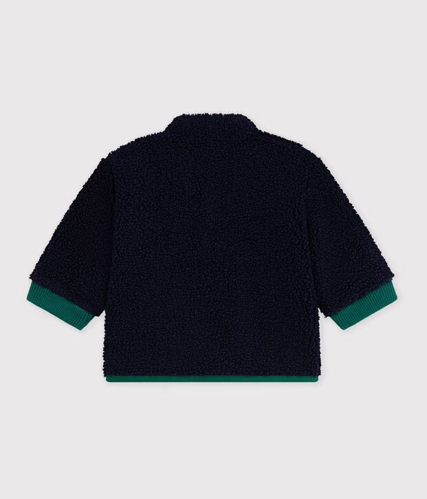 Cappotto imbottito in sherpa tinta unita Petit Bateau