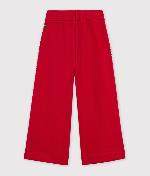 Joggers a gamba ampia in cotone Petit Bateau