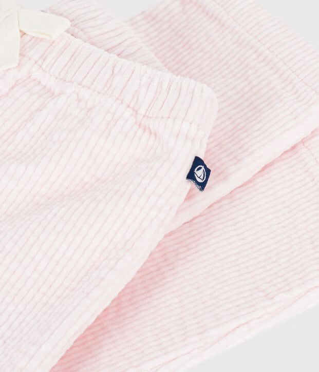 Pantaloni in velluto tinta unita Petit Bateau