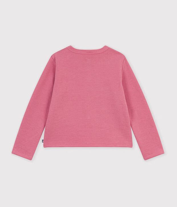 Cardigan in cotone tinta unita Petit Bateau